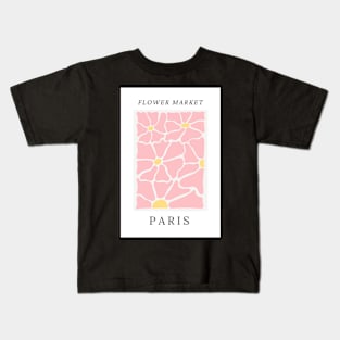 Paris Flower Market Botanical Kids T-Shirt